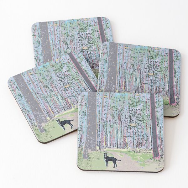 Item preview, Forest with dog designed and sold by Emi Yañez.