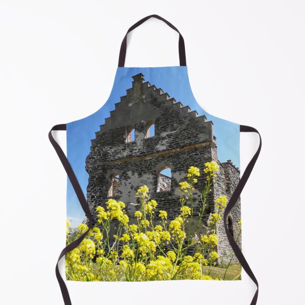 Item preview, Ruins of an old castle Yellow rapeseed plants in Sweden designed and sold by Tanja Dianova.