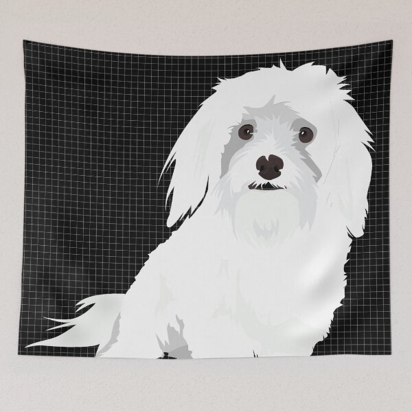 Item preview, Animal Vignette : Maltese Dog Breed designed and sold by CraftingYellow.