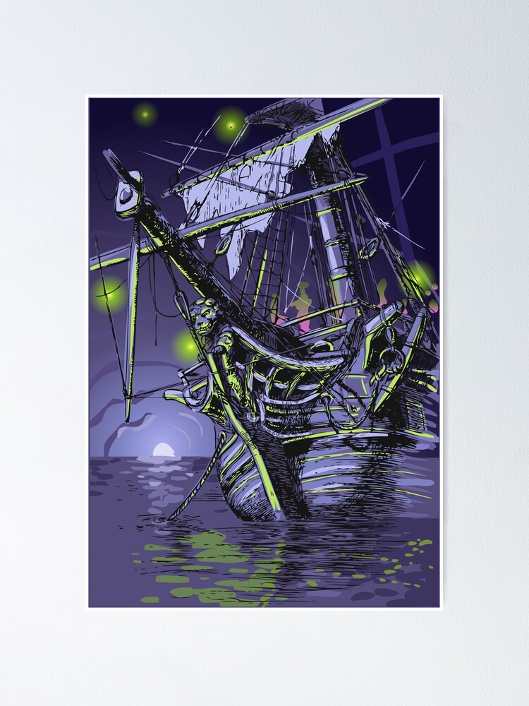 Ghostly Sails Poster Print