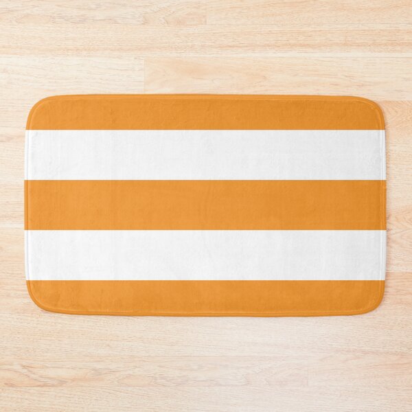Item preview, Large ORANGE and WHITE Horizontal STRIPES designed and sold by RachelMacht.