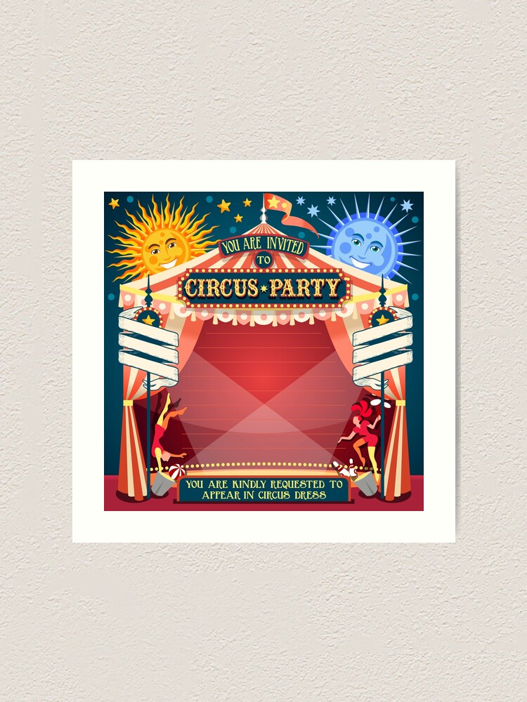 circus-carnival-invite-poster-art-print-for-sale-by-aurielaki-redbubble