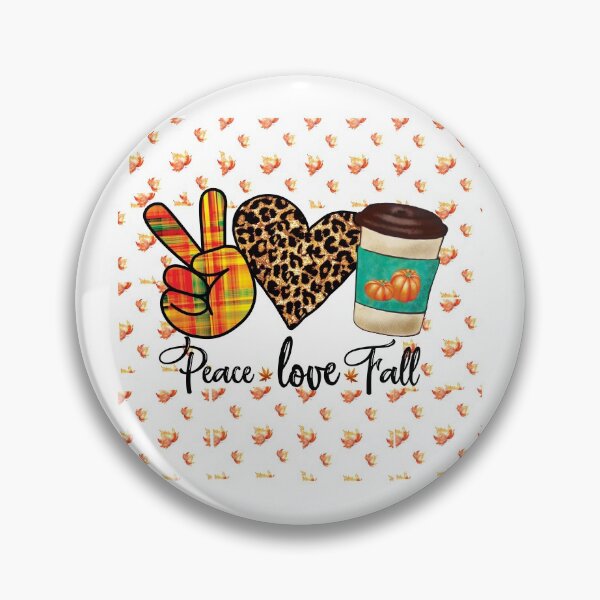 Item preview, Halloween  peace  love  and  pumpkins leopard  heart  design  designed and sold by Moussa  Sussi.