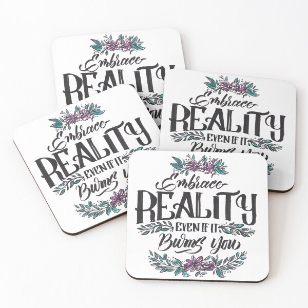 Item preview, Embrace Reality Even If It Burns You lettering designed and sold by fitkamgummy.