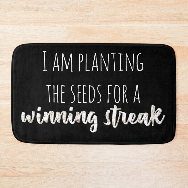 Item preview, Planting the seeds for a winning streak black blackground designed and sold by Aura-E.