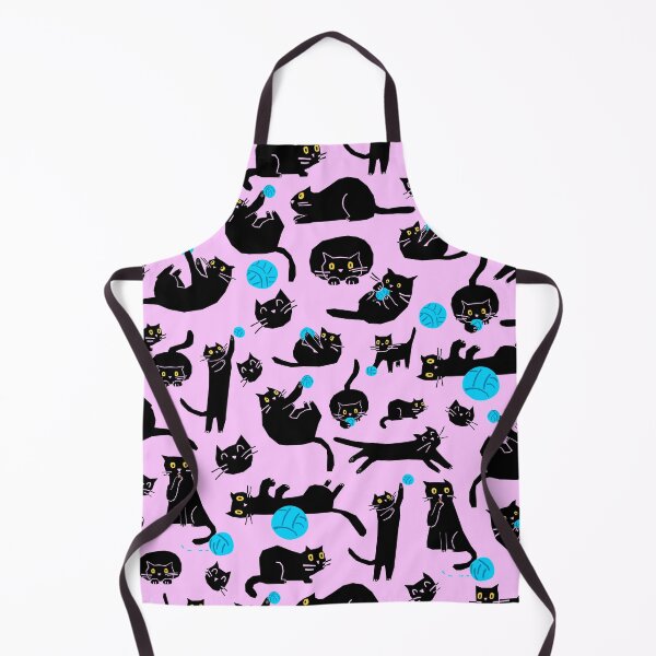 Item preview, Black cats playing with a ball (pink background variant) designed and sold by EliSoft.