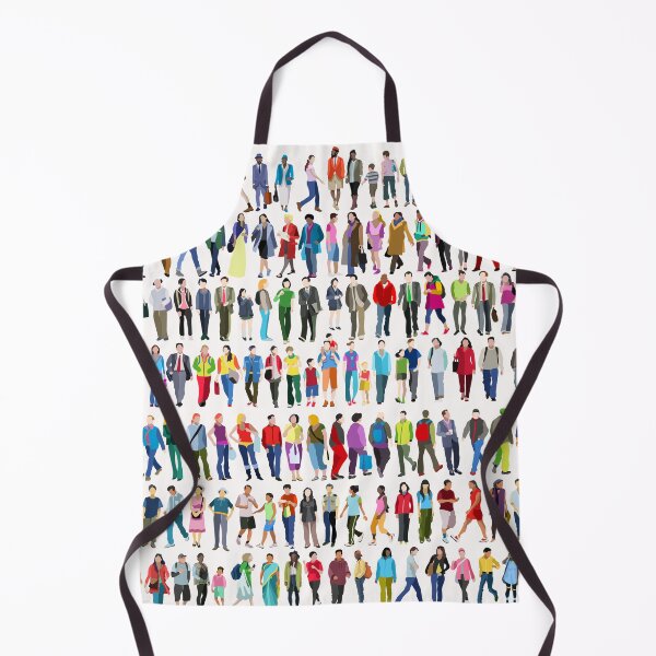 Item preview, Walking People Pattern designed and sold by aurielaki.