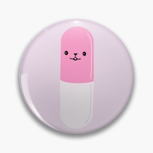 Item preview, Kawaii cute pill - pink designed and sold by bayleft.