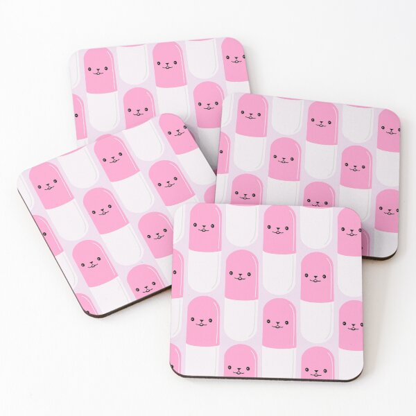 Item preview, Kawaii cute pill - pink designed and sold by bayleft.