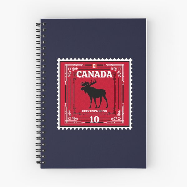 Item preview, Canadian Keep Exploring Moose Stamp designed and sold by TheJoeyStudio.