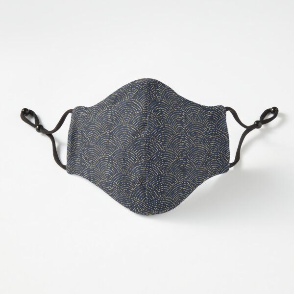 Ink dot scales - Navy & Gold Fitted 3-Layer