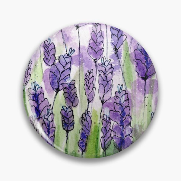 Item preview, Purple lavender fields watercolour painting designs. Creative person. designed and sold by LaBellCreative.
