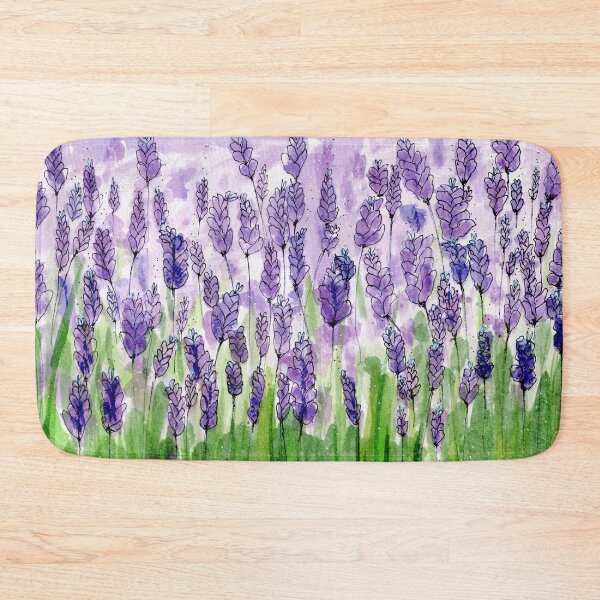 Item preview, Purple lavender fields watercolour painting designs. Creative person. designed and sold by LaBellCreative.