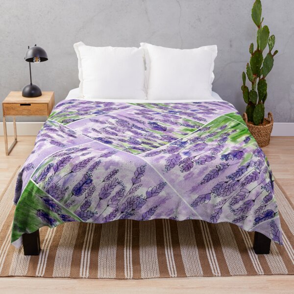 Item preview, Purple lavender fields watercolour painting designs. Creative person. designed and sold by LaBellCreative.