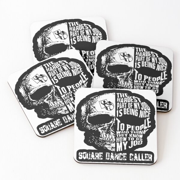 Item preview, Caller Skull BLK designed and sold by Square Dancing Gifts & Merchandise.