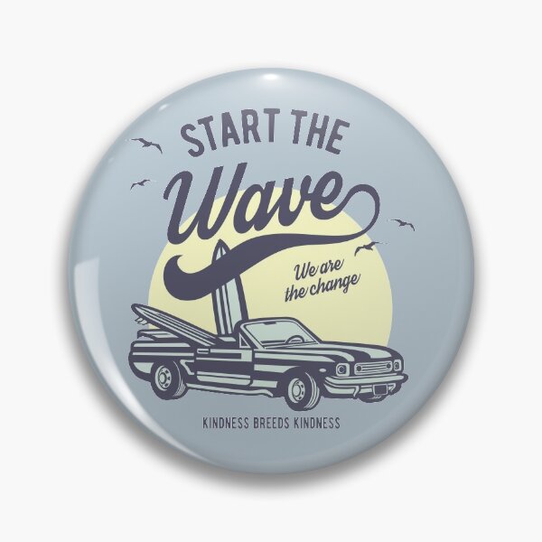 Item preview, Start the wave - Be the Change - Kindness - Only Love - Surf Sunset Birds designed and sold by WhatTheQuote.