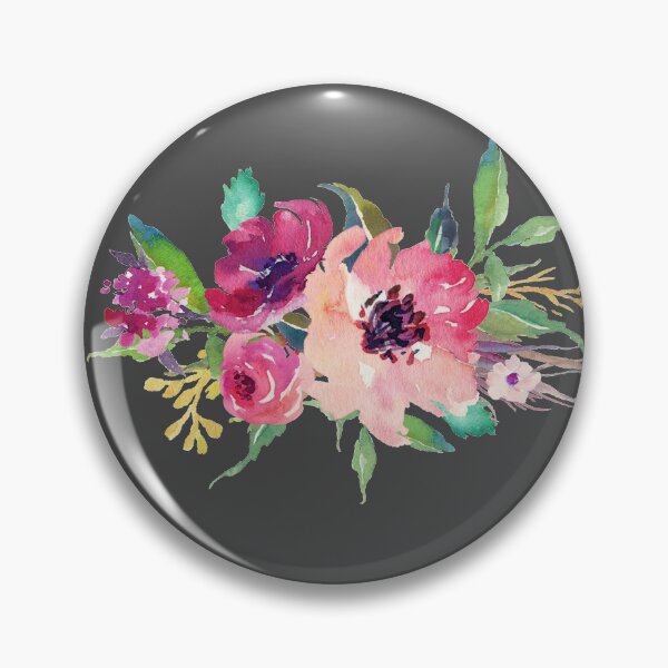 Artikelvorschau, Aquarell Wildblumen Rosa Blumenstrauß entworfen und verkauft von junkydotcom.