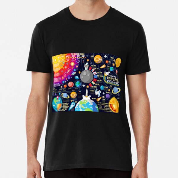 Space Universe Infographics Big Bang Premium T-Shirt