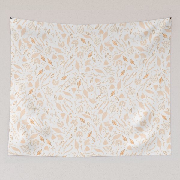 Item preview, Orange Fall Flora Pattern designed and sold by everything4eva.