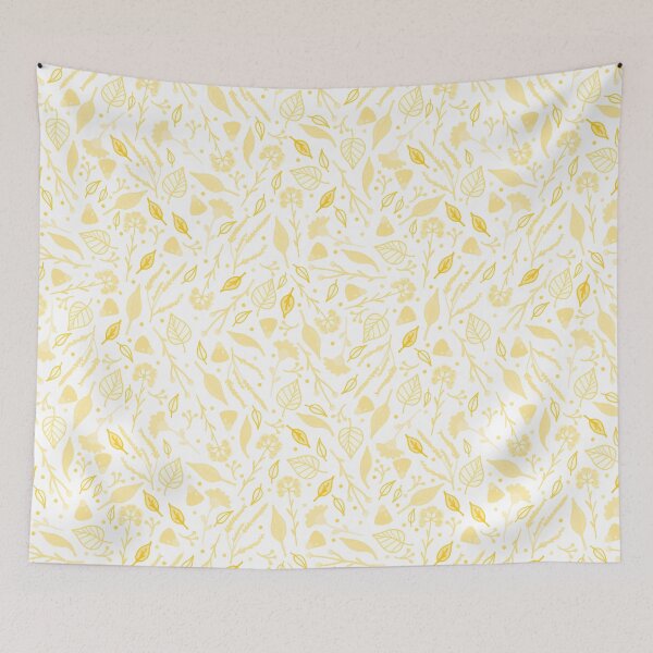 Item preview, Yellow Fall Flora Pattern designed and sold by everything4eva.