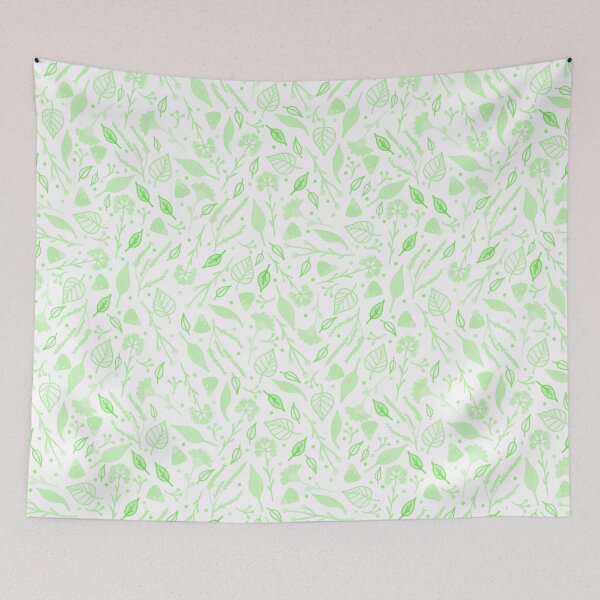 Item preview, Green Fall Flora Pattern designed and sold by everything4eva.