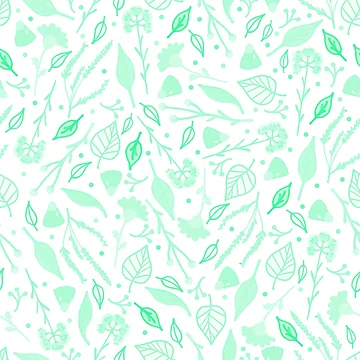 Artwork thumbnail, Turquoise Fall Flora Pattern by everything4eva