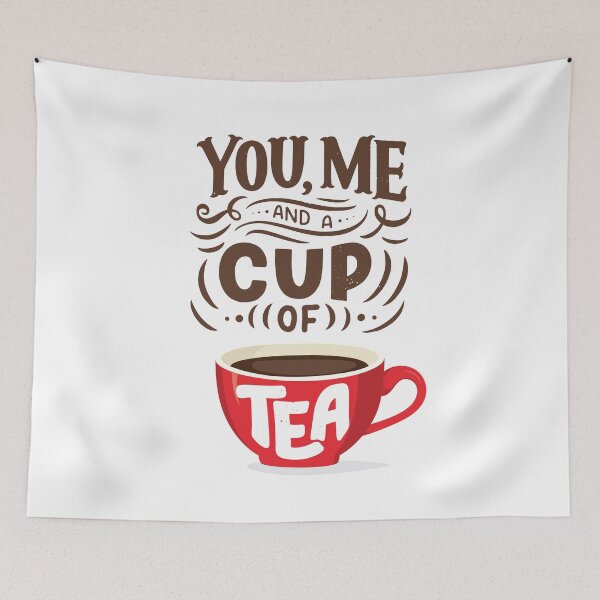 Item preview, Me and a Cup of Tea Cute Tea Quote designed and sold by CrystalCrush.