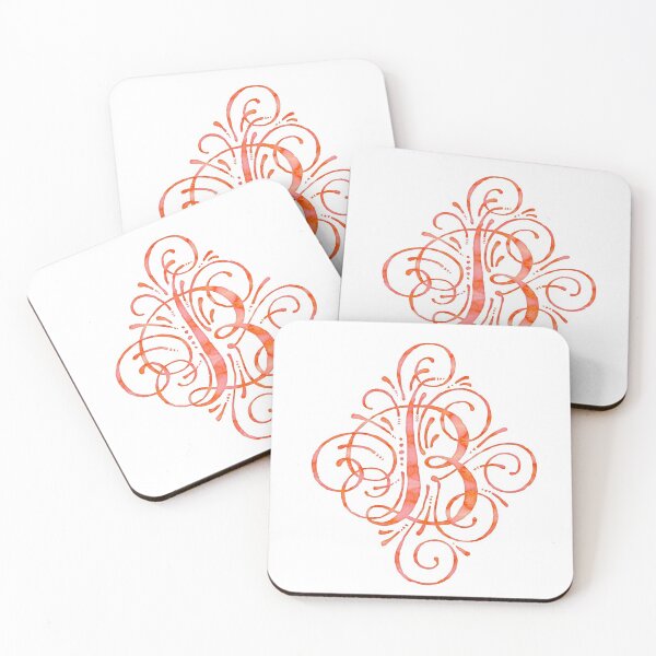 Item preview, Watercolor Monogram Calligraphy B designed and sold by junkydotcom.