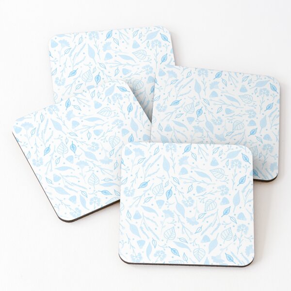 Item preview, Blue Fall Flora Pattern designed and sold by everything4eva.