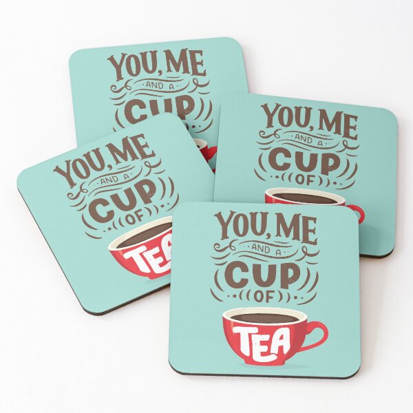 Item preview, You Me and a Cup of Tea Cute Tea Quote designed and sold by CrystalCrush.