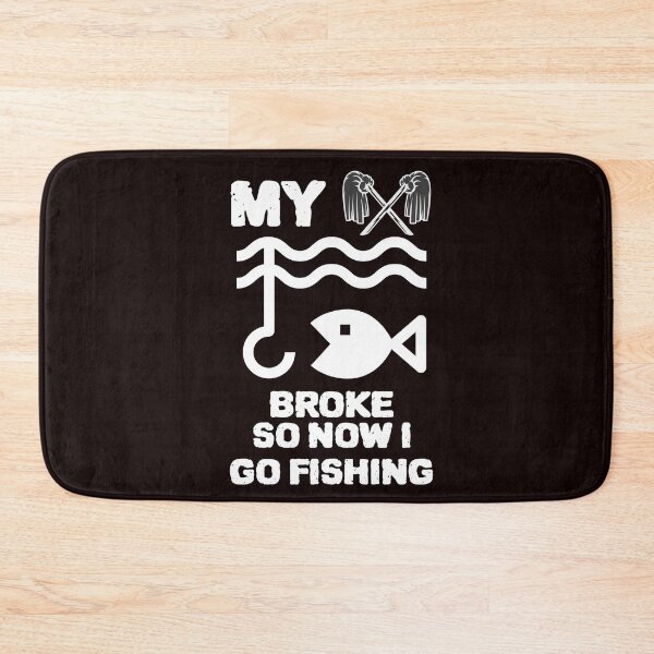 Artikelvorschau, CUTE MY BROOM BROKE SO JETZT GEHE ICH FISCHEN entworfen und verkauft von YourEssentials.
