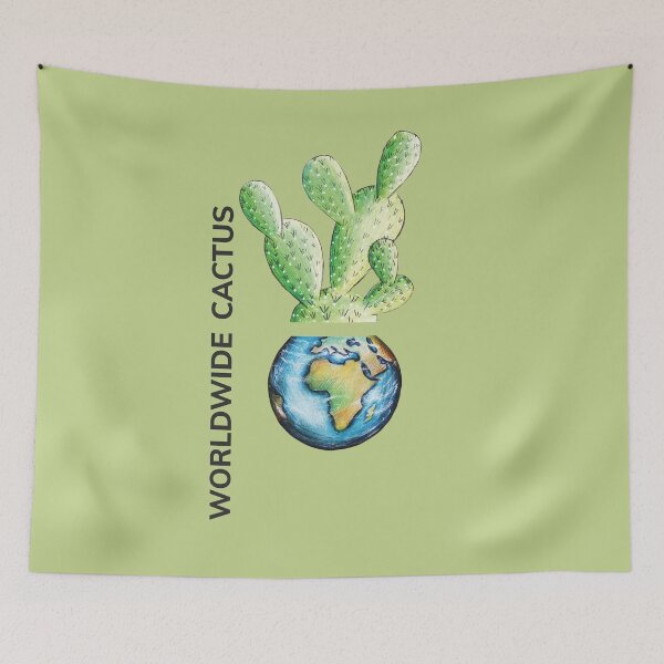 Item preview, WORLDWIDE CACTUS by FrankenDuo olive green designed and sold by FrankenDuo.