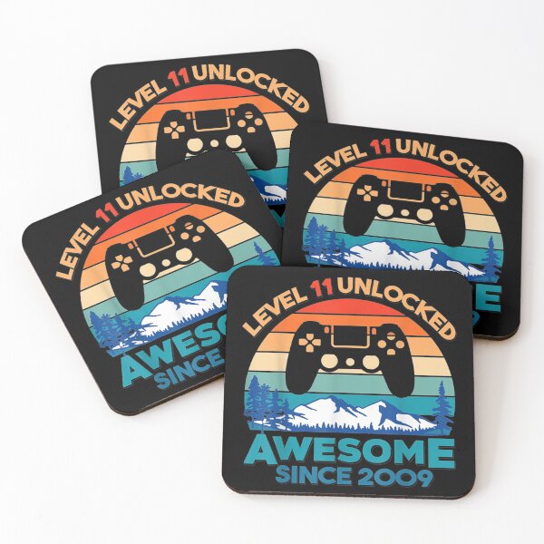 Item preview, Level 11 Unlocked Birthday 11 Years Old Awesome Since 2009  designed and sold by NoeWooden.