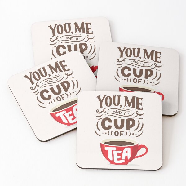 Item preview, You Me and a Cup of Tea Cute Tea Quote designed and sold by CrystalCrush.