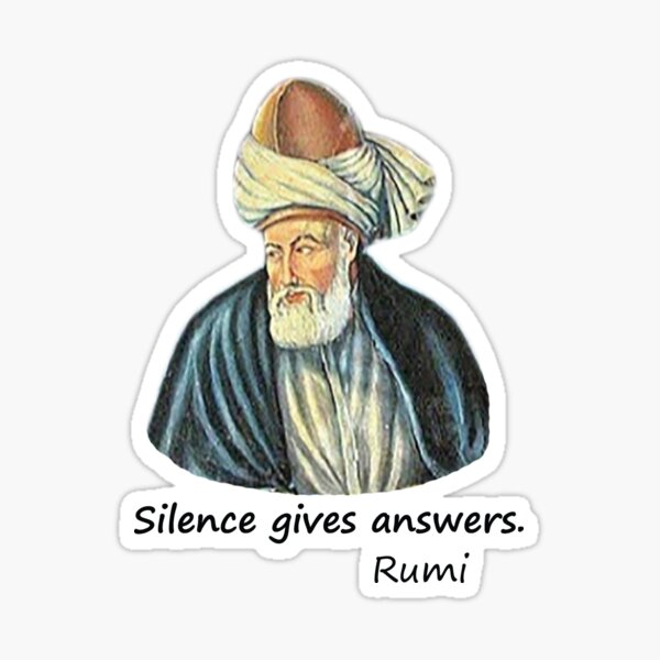 Silence Gives Answers Sticker