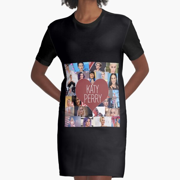 I love Katy Perry - Katy Perry Collage Graphic T-Shirt Dress