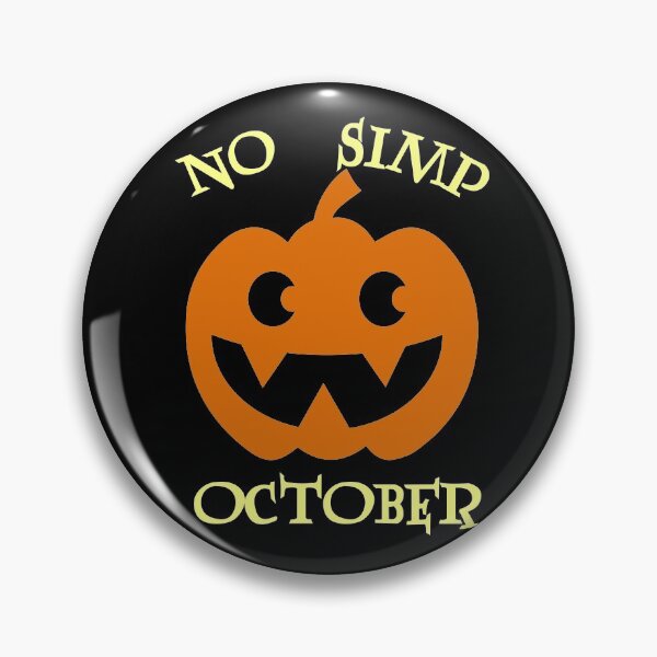 Item preview, No Simp October funny halloween gift ideas designed and sold by RedJazz.