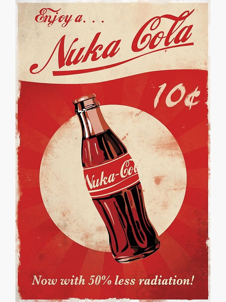 Grußkarte for Sale mit Nuka Cola Poster von VaultMagazine