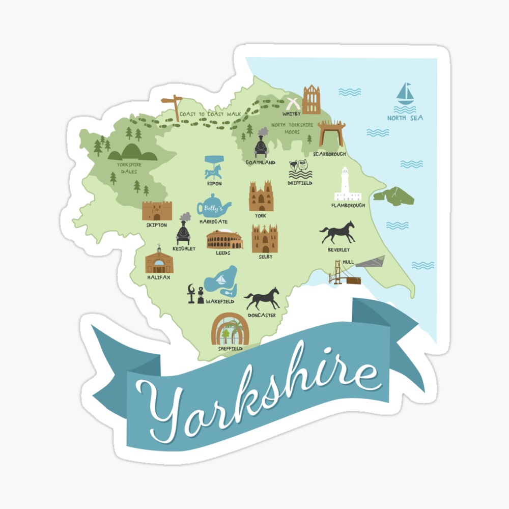 Yorkshire Attractions and Highlights Map