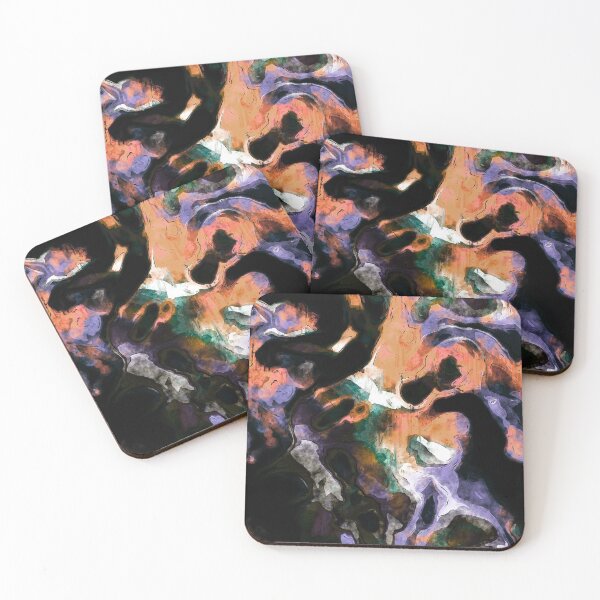 Item preview, Multicolor Abstract Paint Spill Pattern 5 designed and sold by everything4eva.
