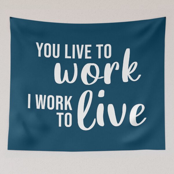 Item preview, Vives para trabajar, yo trabajo para vivir (blanco) designed and sold by quoteedesigns.