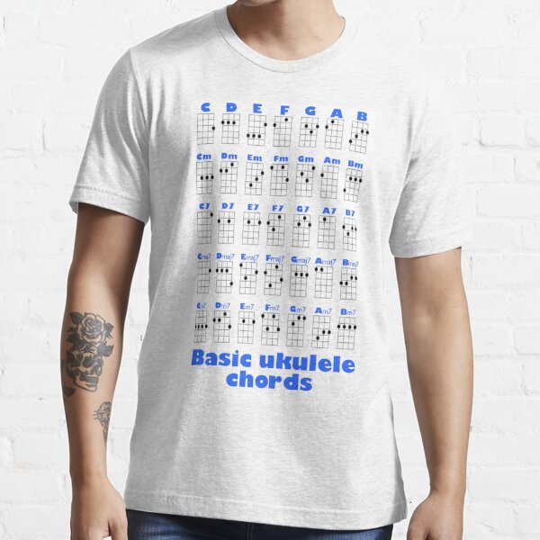 Basic ukulele chord chart" Essential for Sale by | Redbubble