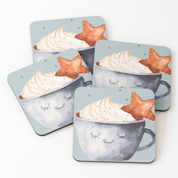 Item preview, Pixelated Moon and Star with Vanilla on Top designed and sold by HopeDetour.