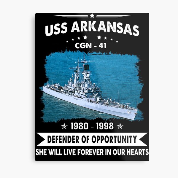 USS Arkansas (CGN-41) Metal Print