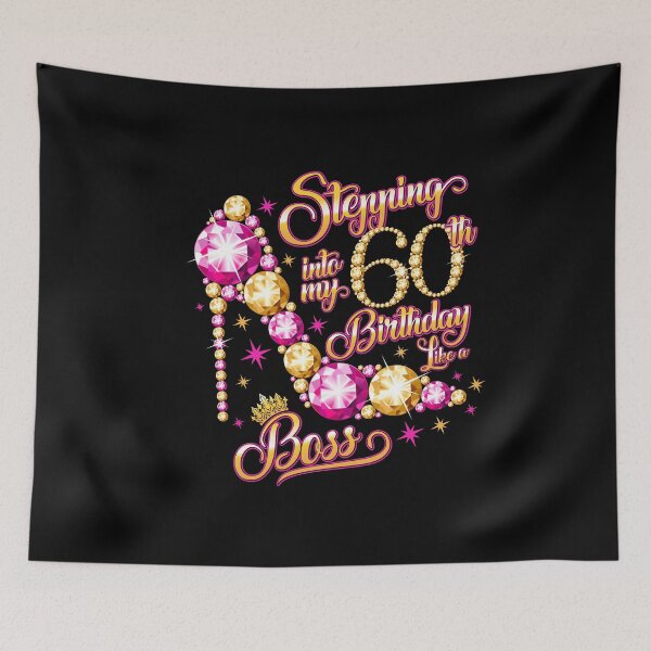 Item preview, Stepping into my 60th Birthday Like a Boss designed and sold by iclipart.
