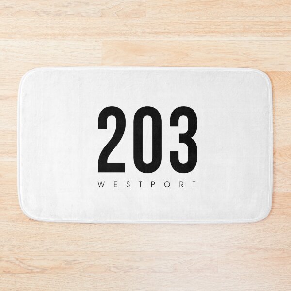 Item preview, Westport, CT - 203 Area Code design designed and sold by CartoCreative.
