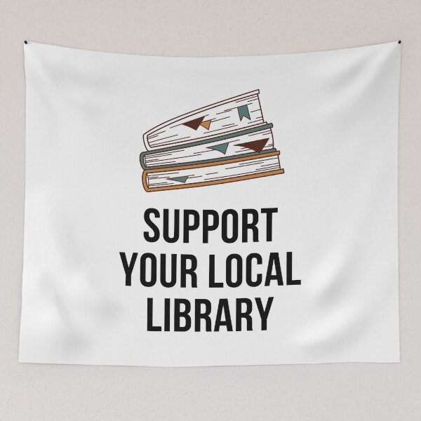 Item preview, Support your local library designed and sold by AdelDa19.