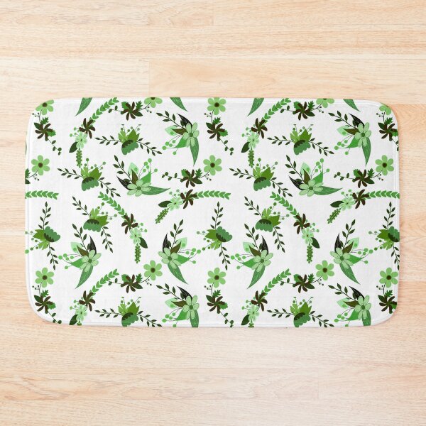 Item preview, Green Floral Arrangement Pattern designed and sold by everything4eva.