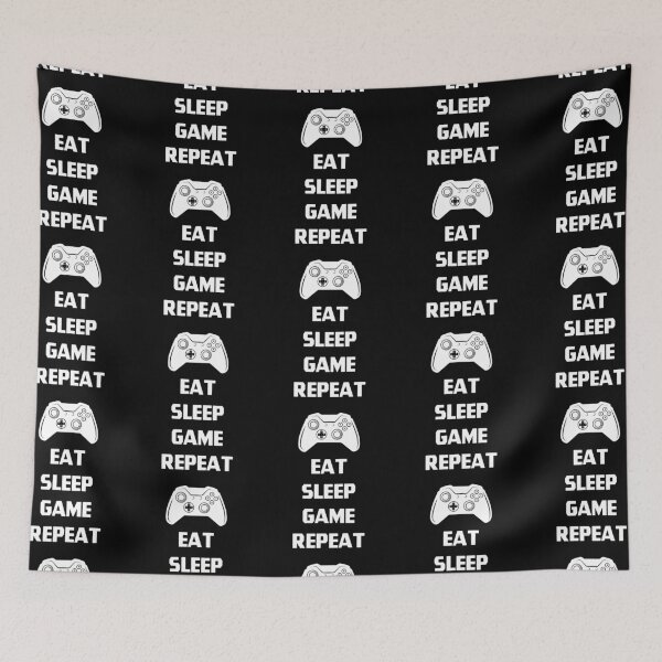 Item preview, Eat Sleep Game Repeat - Gamer Gift design  designed and sold by DiogoCalheiros.