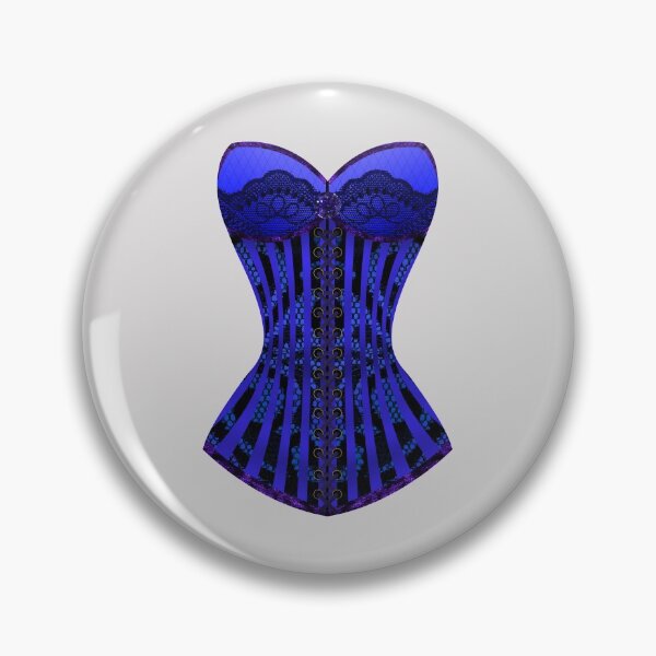 Aperçu de l'œuvre Corset bleu violet gothique créée et vendue par Dreamflight.
